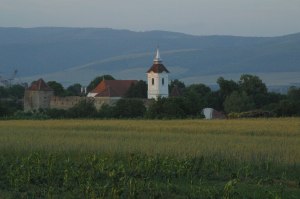 Arkos Unitarian Church, a fortified church built in the 14th Century.
